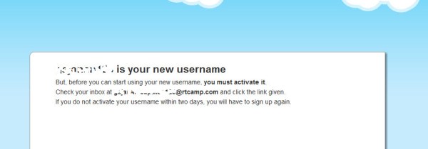 Email Activation