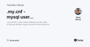  my cnf Mysql User Password RtCamp