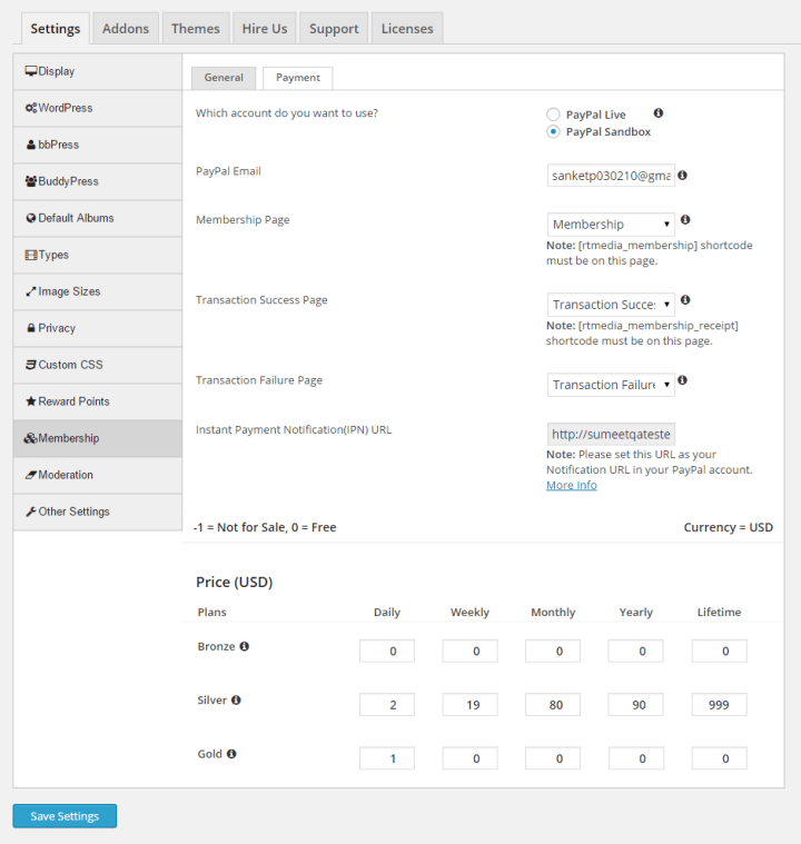 Payment Gateway now in rtMedia Membership Add-on 2.0