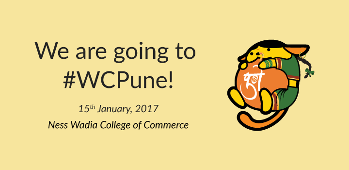 We are going to WCPune WordCamp Pune 2017