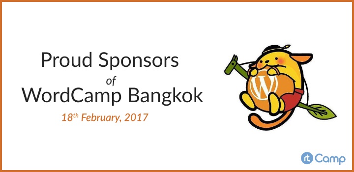 Sponsors of WordCamp Bangkok WCBKK WCBangkok 2017 blog header