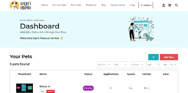 Waldo's Friends website development by rtCamp
