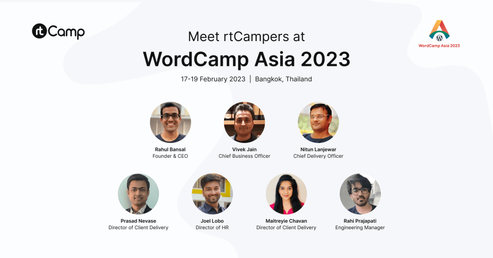 Meet rtCampers at WordCamp Asia 2023