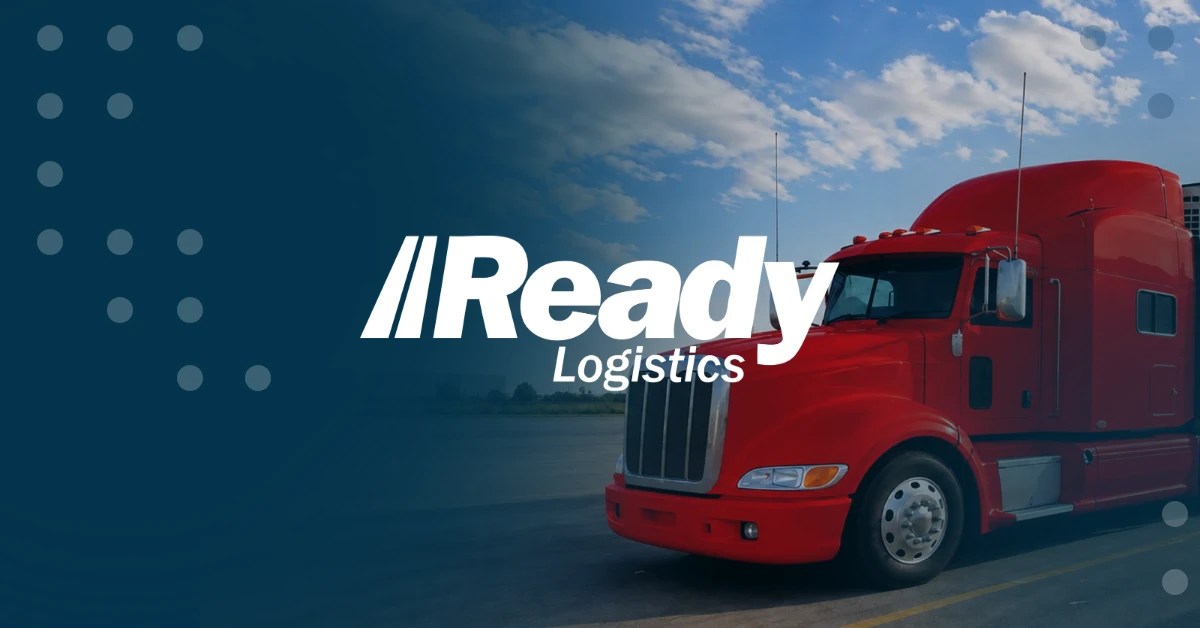 Featured image of Ready Logistics case study by rtCamp showing a truck