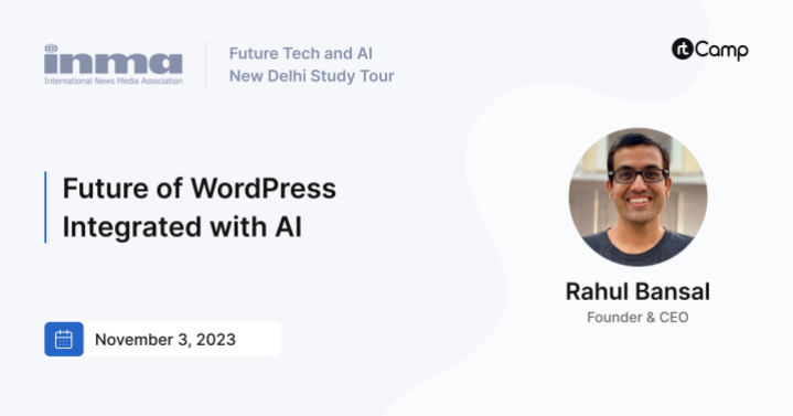 INMA tour on WordPress AI