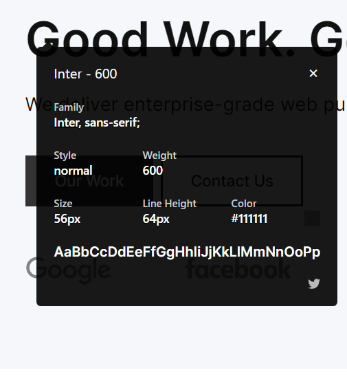WhatFont extension