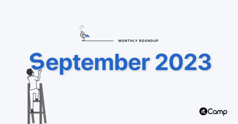 rtCamp newsletter for September 2023