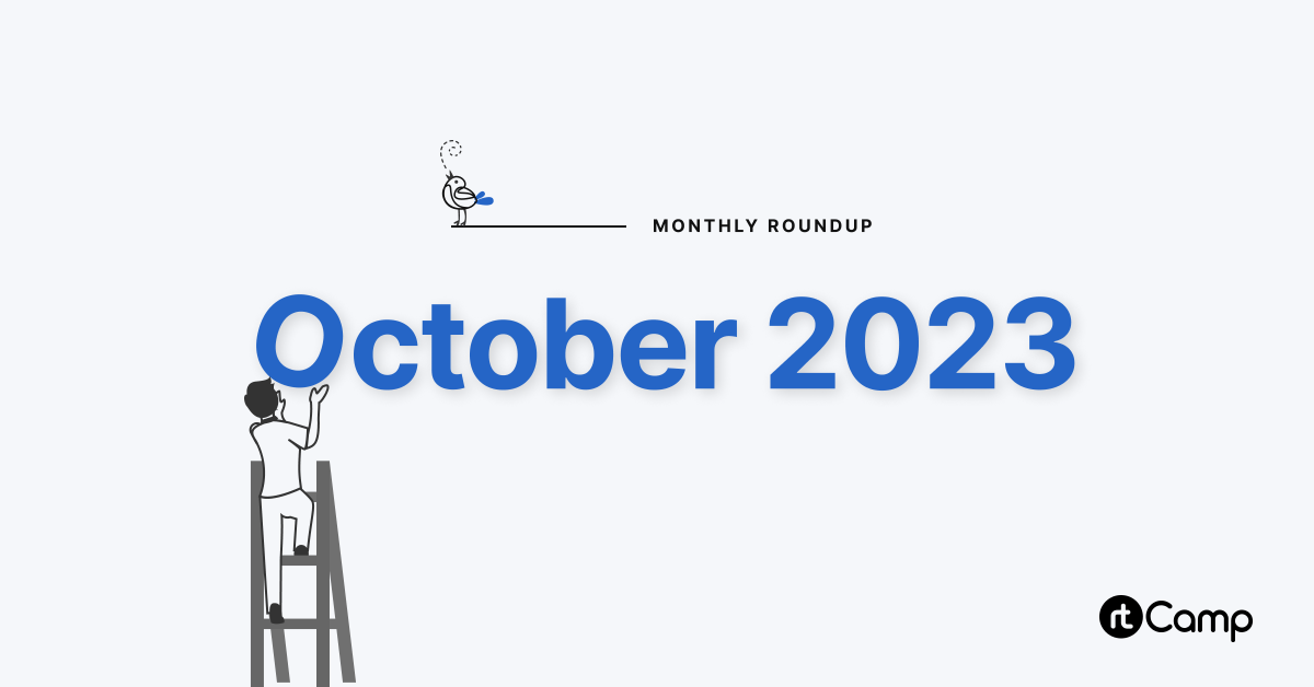 rtCamp newsletter for October 2023