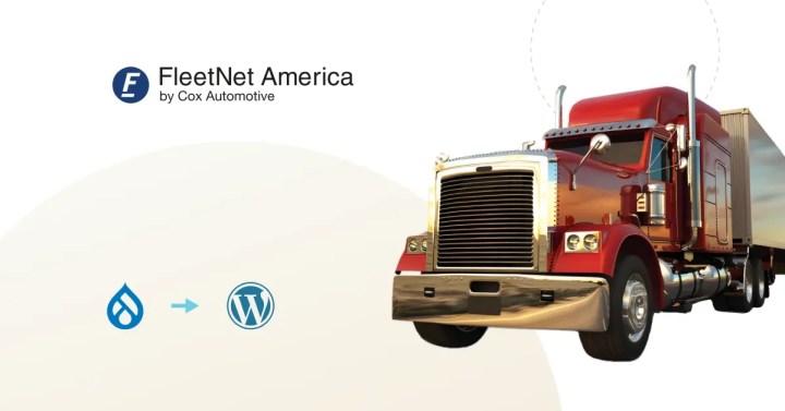 Featured Image of Fleetnet America case study shows a truck