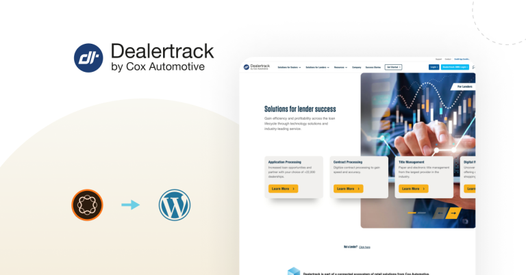 Migrating Dealertrack from AEM to WordPress