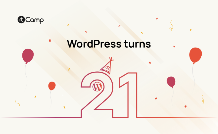Featured image for WordPress turns 21 and Contributors Week at rtCamp blog post