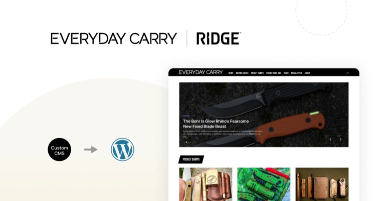 Custom CMS to WordPress Migration for Everyday Carry
