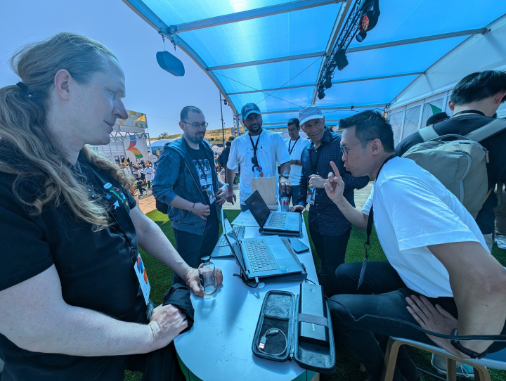 Mohammad and the Google team engaged in a hearty discussion at Google I/O 2024