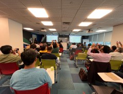 Photo of an ongoing 3PCD workshop in Gurugram being presented by Alberto Medina.