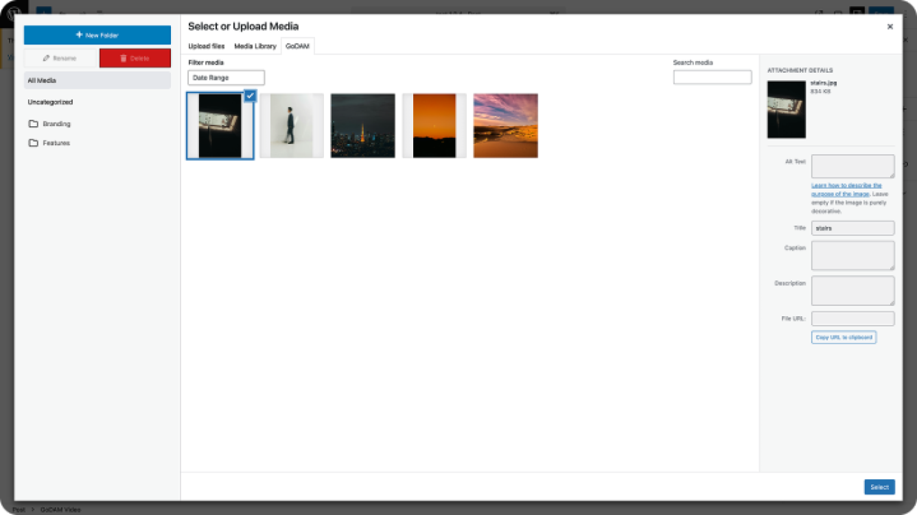 GoDAM Tab screenshot