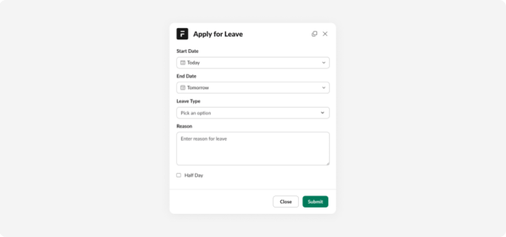 Leave Application Form