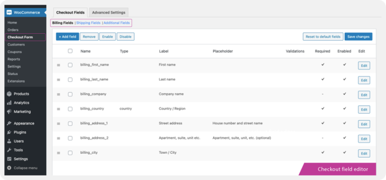 Plugin settings