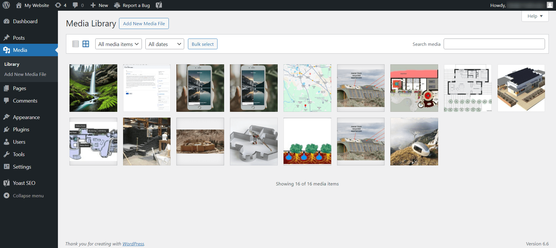 WordPress Media Library