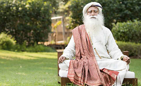 Sadhguru performing yoga