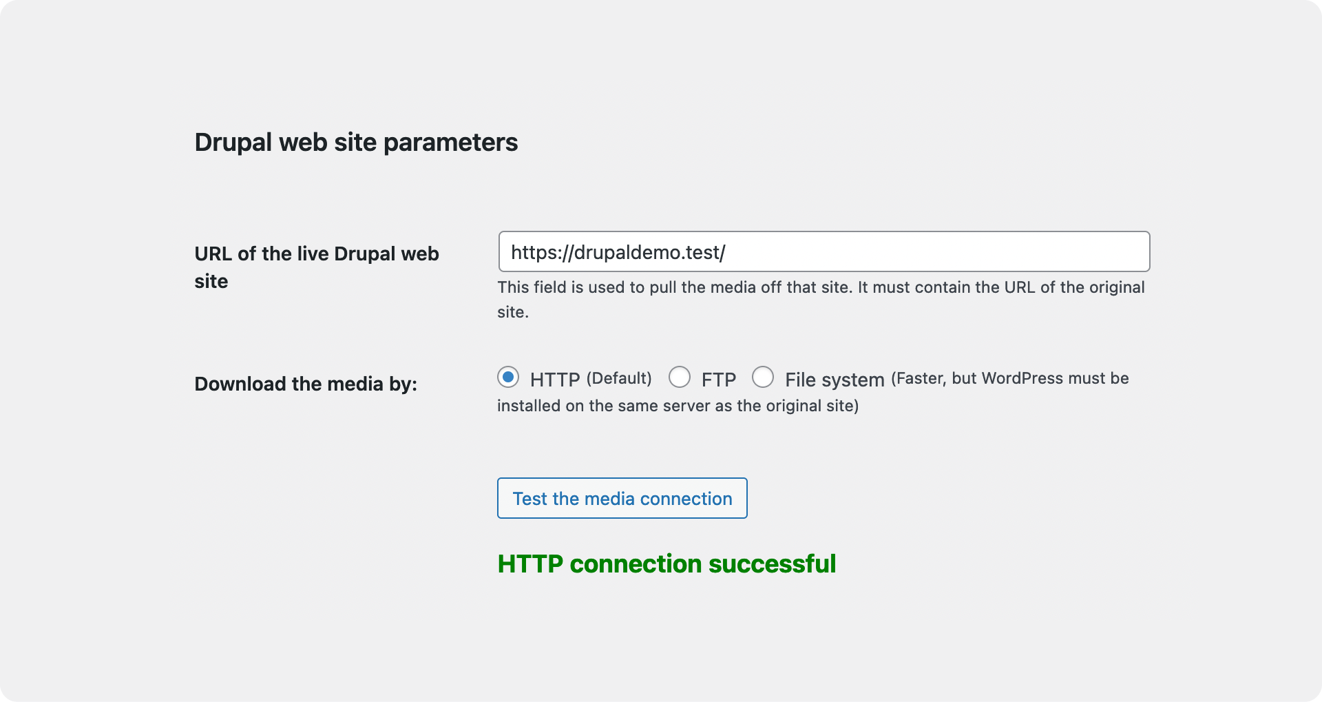 Drupal Website parameters