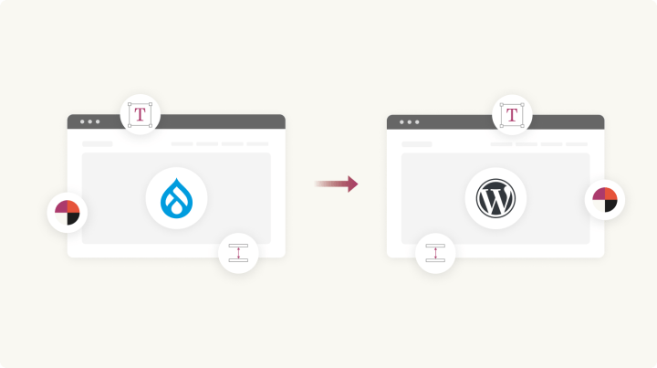 Drupal to WordPress frontend migration