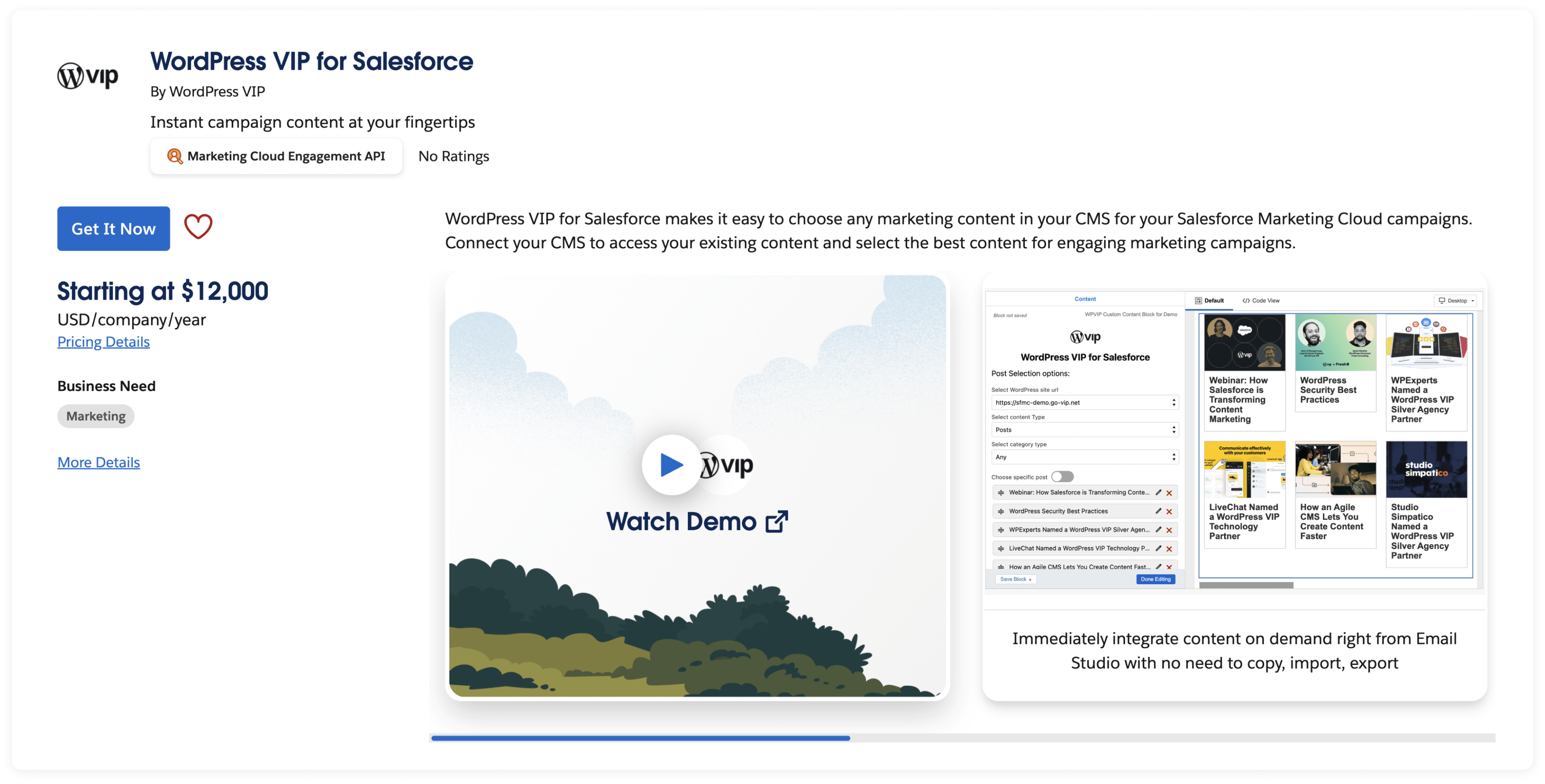 Sitecore connects for Salesforce marketing cloud-pricing details