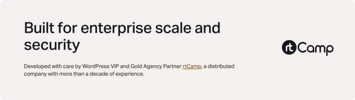WordPress VIP for Salesforce - rtCamp Gold Agency Partner