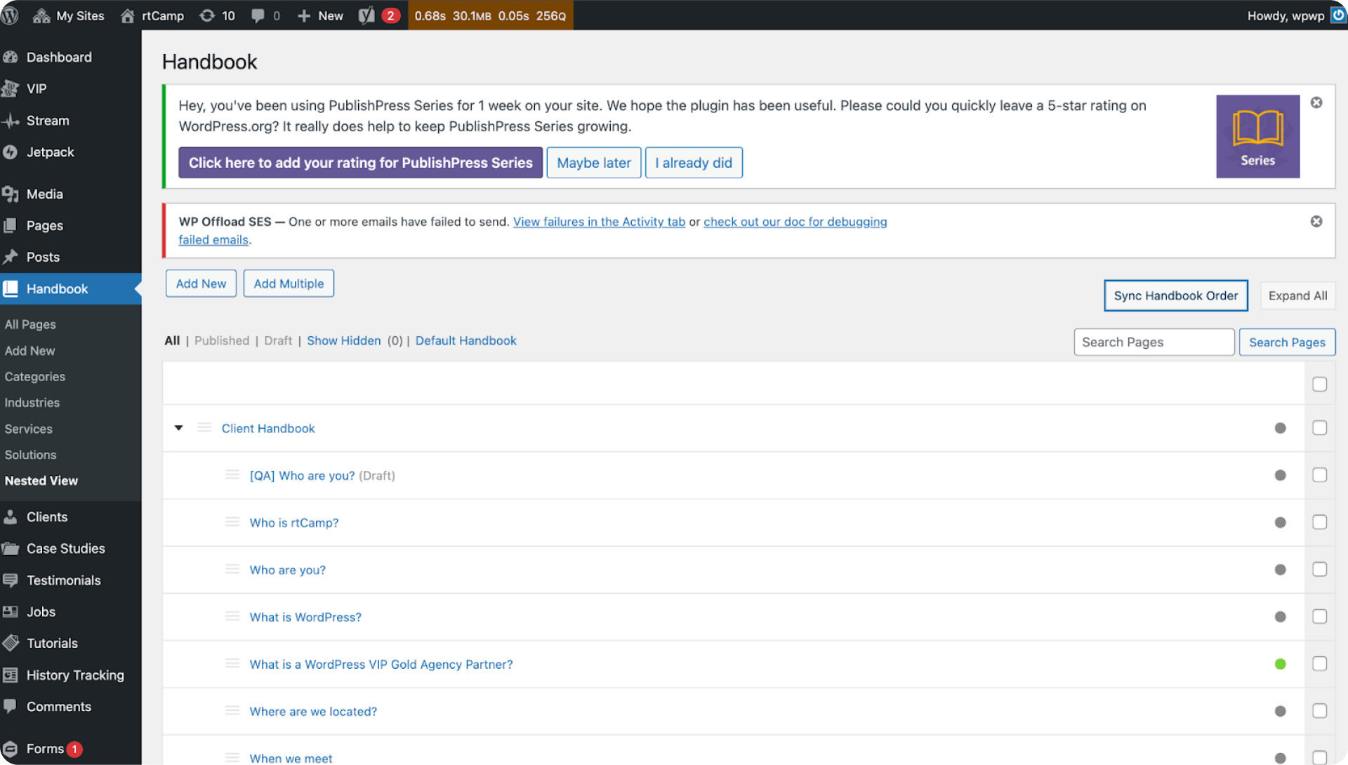 WordPress content post types