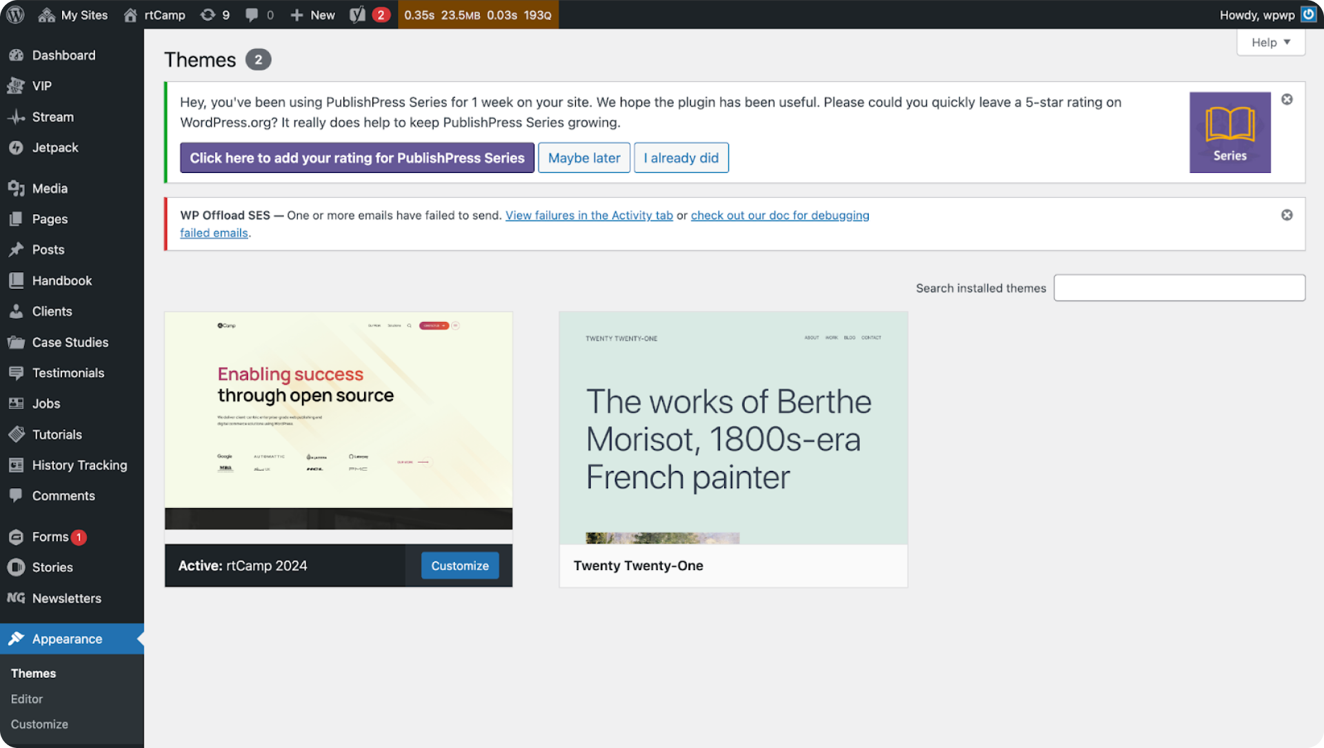 Custom WordPress themes
