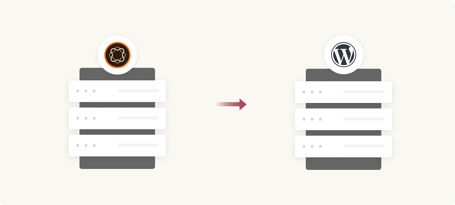 AEM to WordPress backend migration