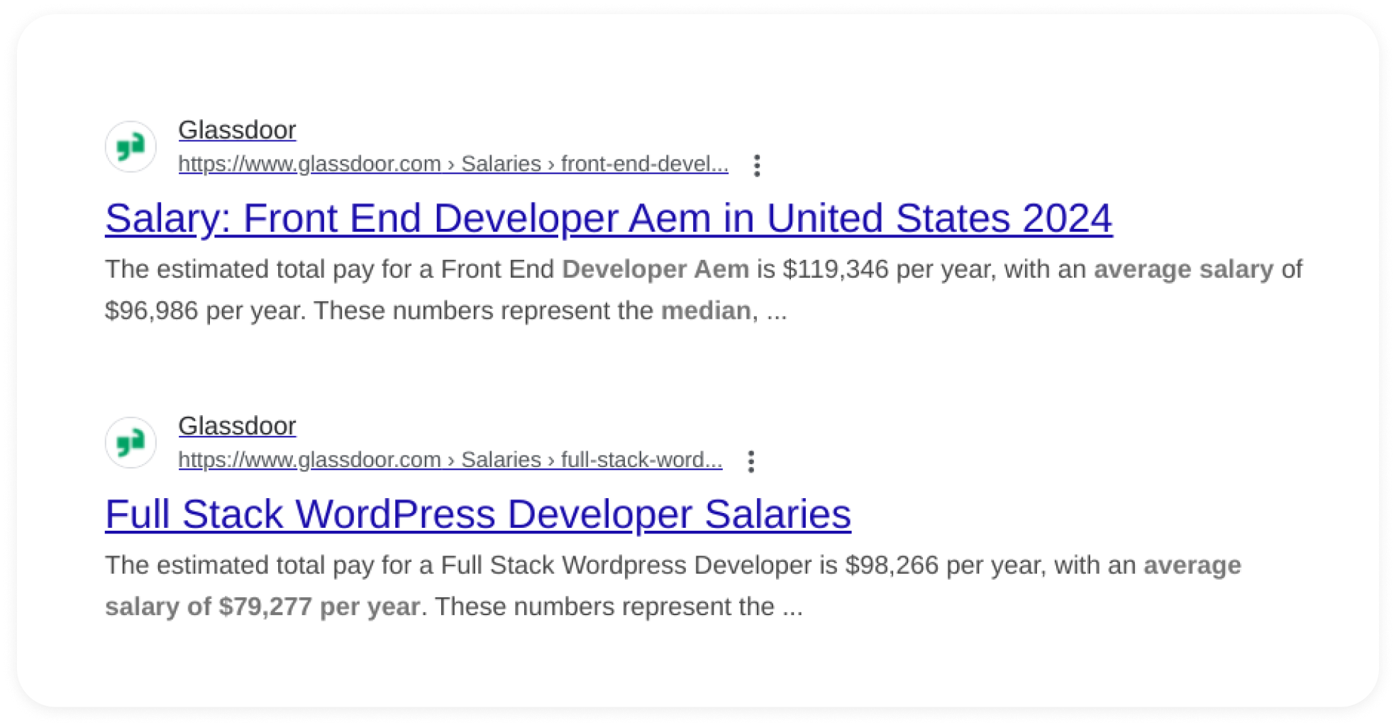 AEM developers - salary