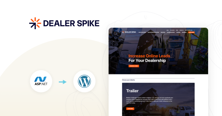 ASP.NET to WordPress Migration Success Story: Dealer Spike