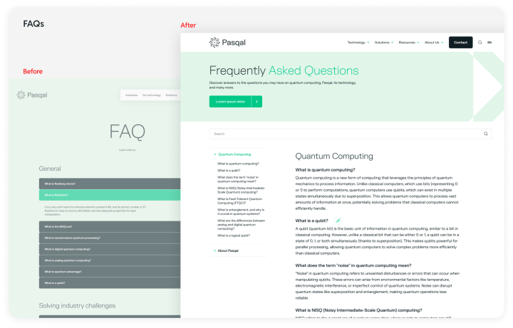 FAQ section for Pascal