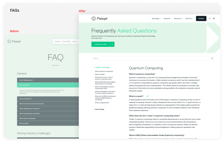 FAQ section for Pascal