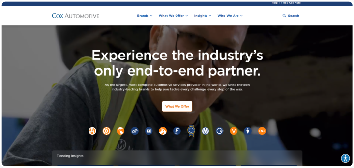Cox Automotive website on WordPress