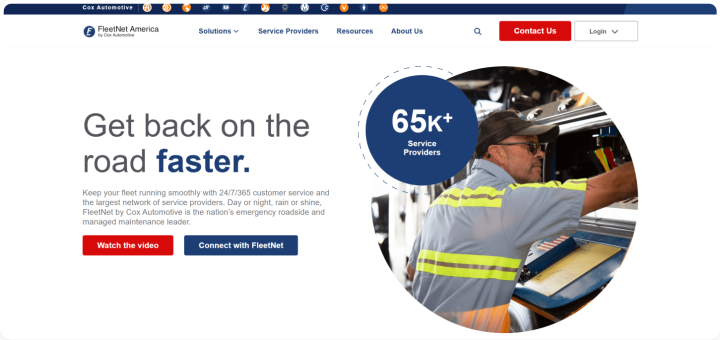 FleetNet America website on WordPress