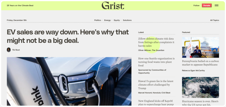 Grist uses WordPress