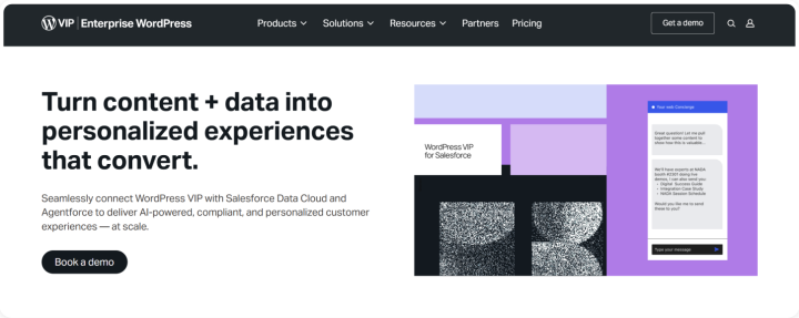 Salesforce uses WordPress