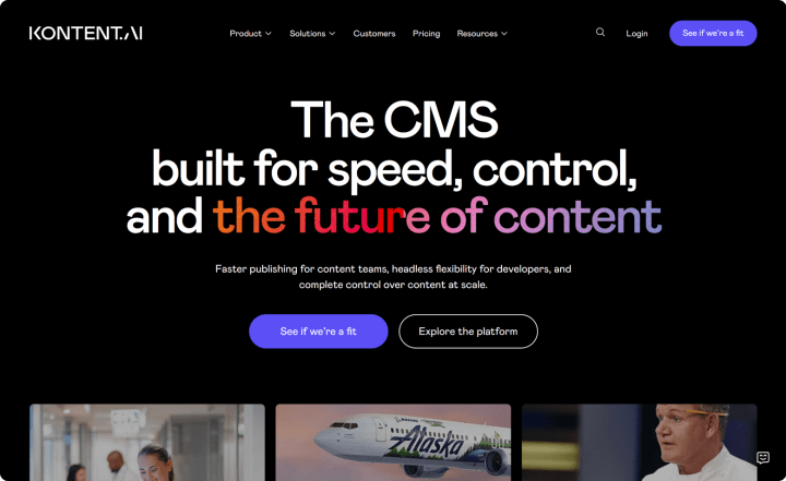 Kontent.ai home page