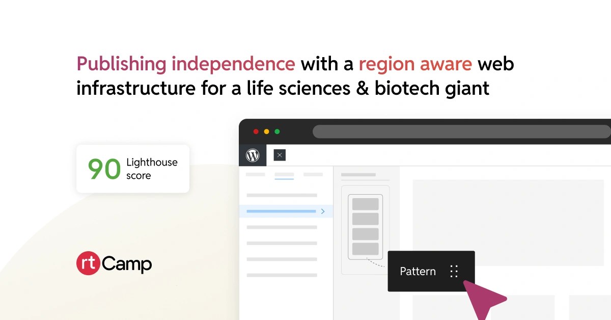 Publishing independence with a region aware web infrastructure for a life sciences & biotech giant