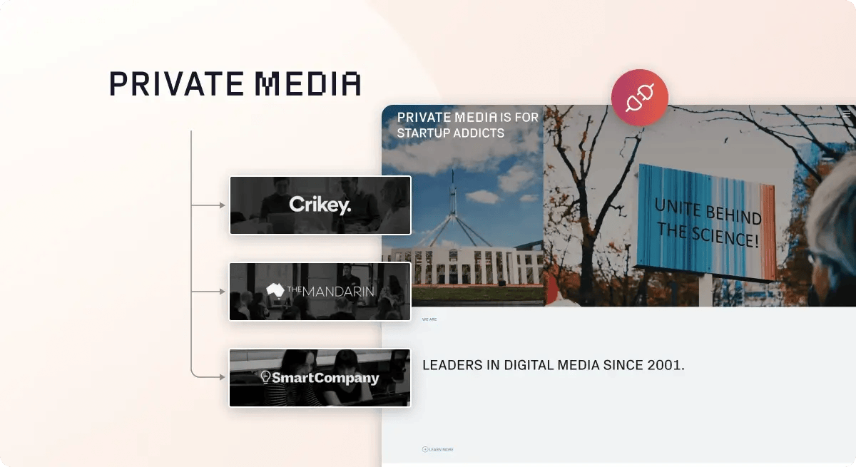 Editorial workflows rebuild with reduction in development costs for Private Media