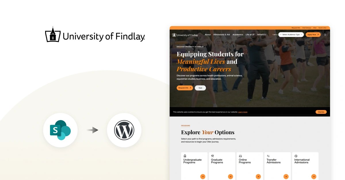 University of Findlay: From SharePoint to WordPress, built for growth & ease of use