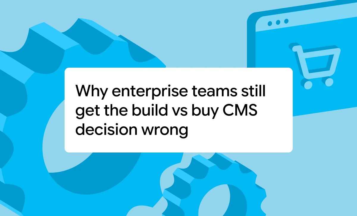 Enterprise CMS build vs buy decision.